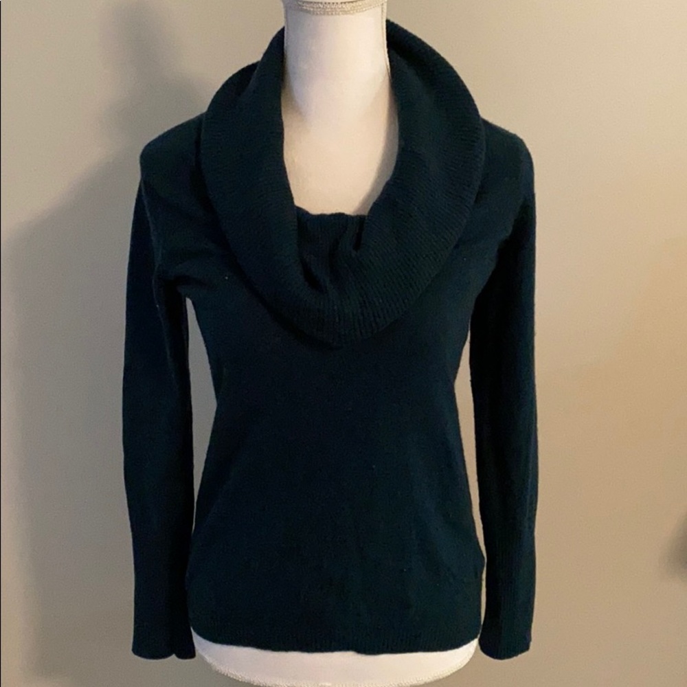Banana Republic Teal Italian Wool CowlNeck Sweater